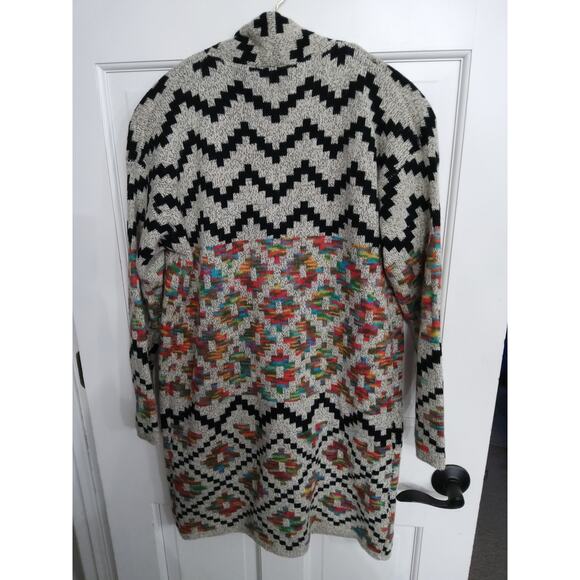 NWT Womens Tribal Aztec sweater cardigan oversized size S Western native outdoor - Picture 6 of 6